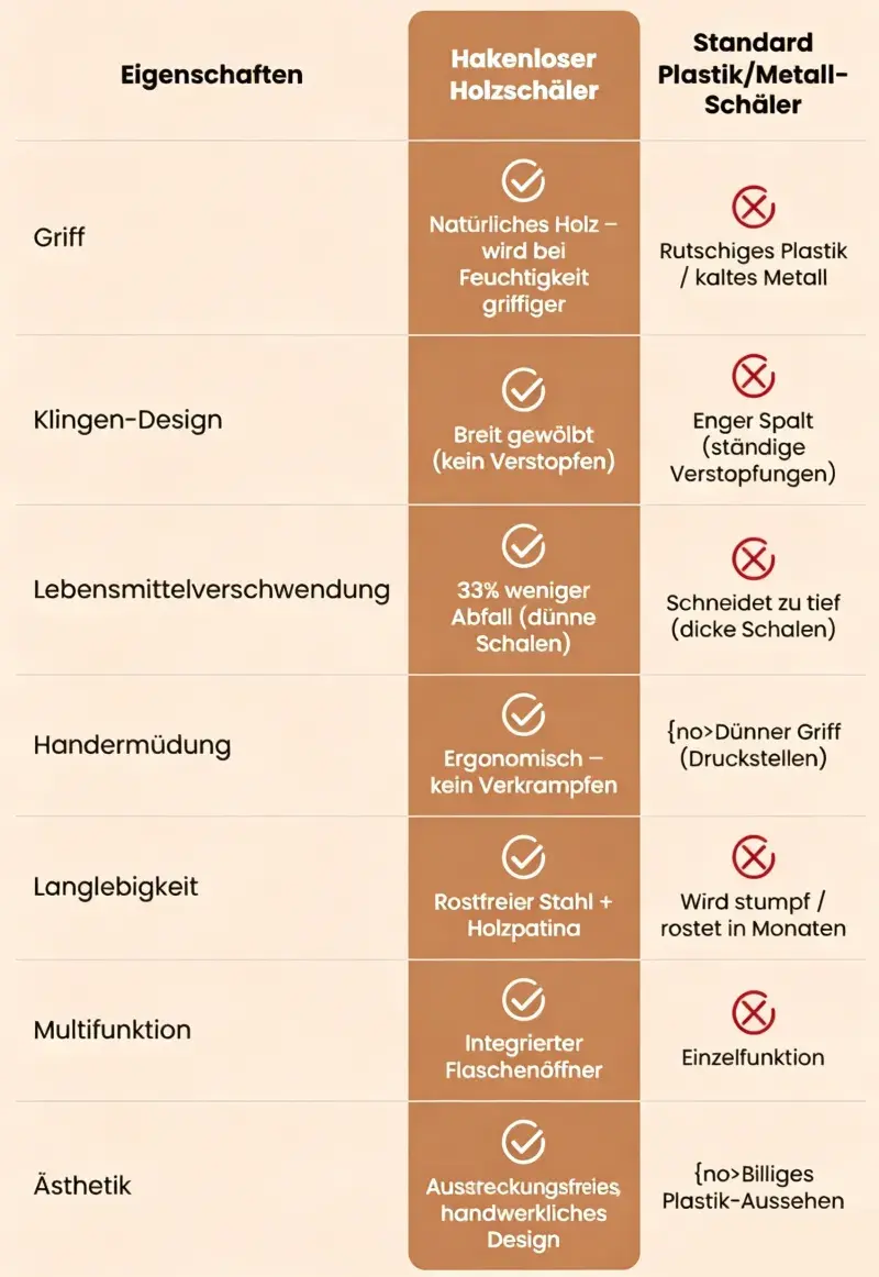 Mobile comparison chart